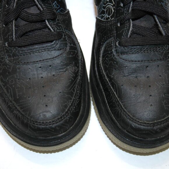 Nike Air Force Sneakers 7Y Youth Black Space Jam Computer Chip - Picture 8 of 10